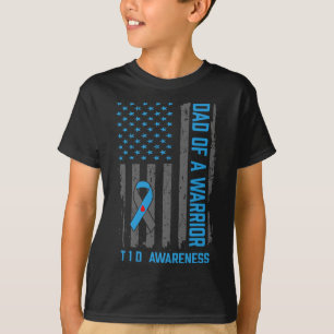 Typ 1 Diabetesmedvetenhet T1D Pappa i krigstyp T Shirt