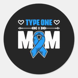 Typ 1 Mamma Diabetes Warrior Diabetes Aw Runt Klistermärke