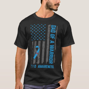 Typ 1 Medvetenhet om diabetes T1d Pappa vid anfall T Shirt