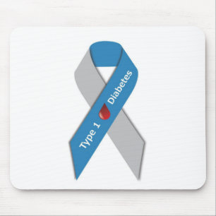 Typ - 1 sockersjukamedvetenhetband musmatta