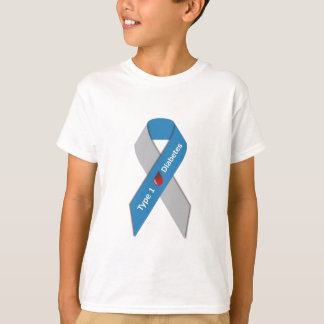 Typ - 1 sockersjukamedvetenhetband tee