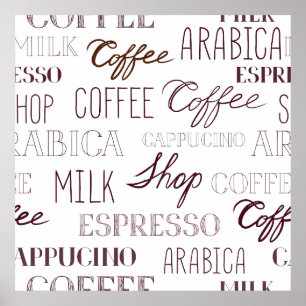 Typ av kaffedrycker poster