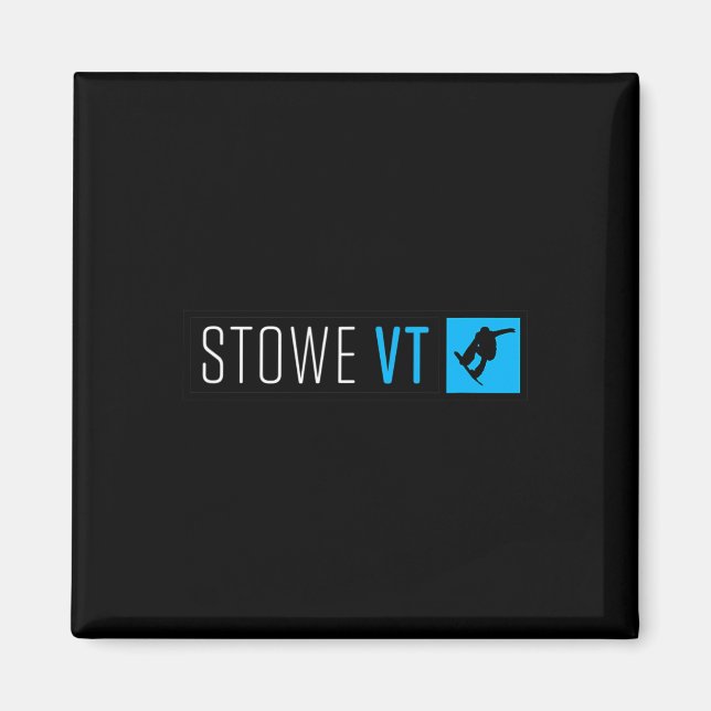 Typ av kupélåda i Stowe Vermont Magnet (Framsidan)