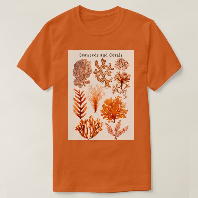 Typ av Sjögräs och koraller T Shirt (Design framsida)