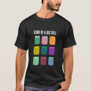 Typ av stora dillroliga färgglada inlagda gurkor t shirt
