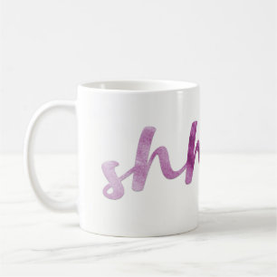 Typ av vattenfärgsskript kaffemugg