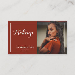 Typ av vitt skript i Photo Makeup Artist Visitkort