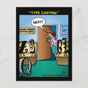 "Typ Casting" Vykort