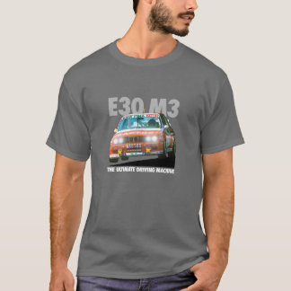 Typ för vit för BMW E30 M3 DTM Racer (Bastos) Tee Shirt