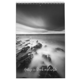 Typ i svartvit v2-fotokalender kalender