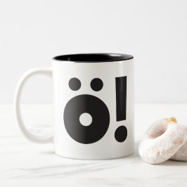 TYP-(Ö!) skapelser Två-Tonad Mugg