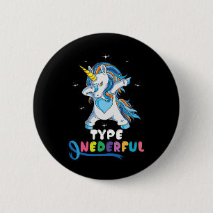 Typ Oanbudsful Unicorn Dub Typ 1 Diabetes Awarene Knapp