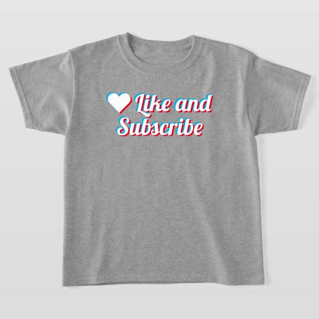 Typ och prenumeration T-Shirt (Laydown)