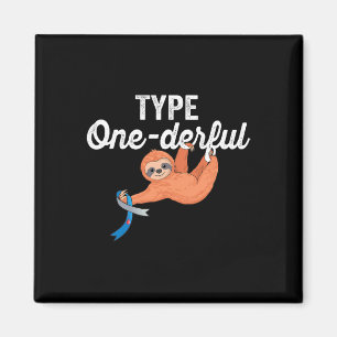 Typ Onederful lat, söt sluttning Typ 1 Diabetes Aw Magnet