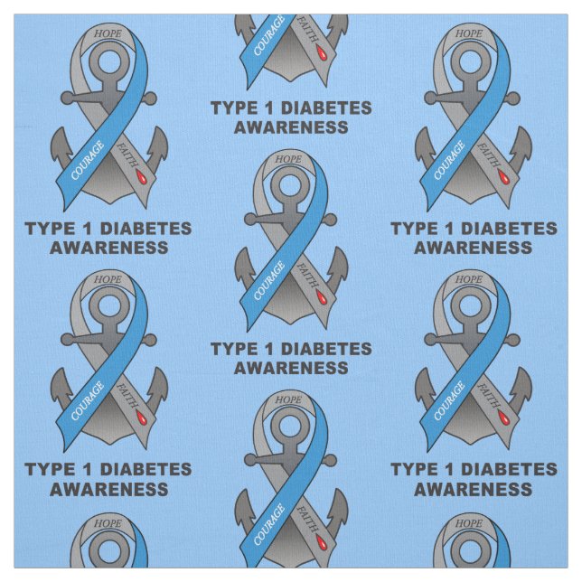 Typ - sockersjuka 1 med ankrar av hopp tyg (Provkarta)