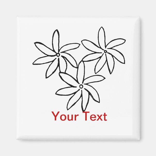 Typarblommor Magnet (Framsidan)