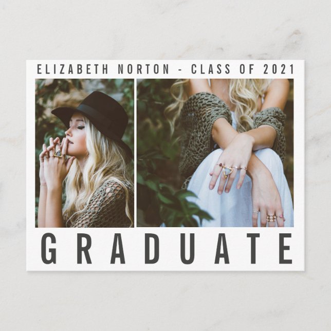 TYPE STUDENT modern multifoto-snyggt Helg Vykort (Framsida)