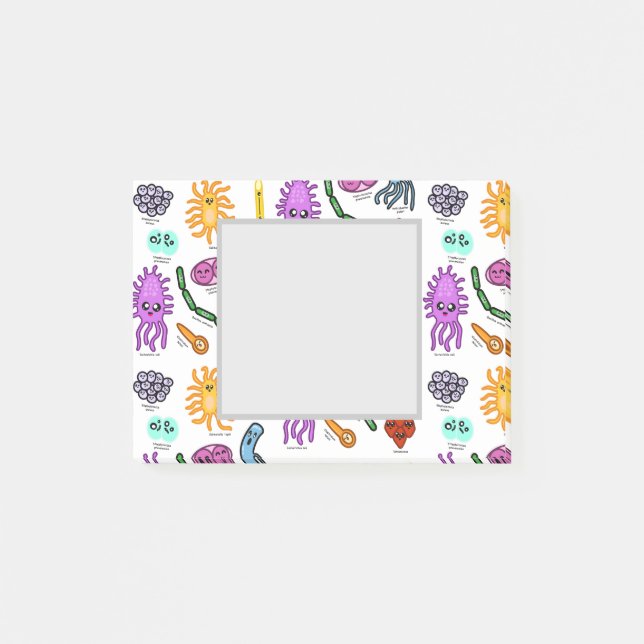 Typer Av Bakterier Post-it Block (Framsida)