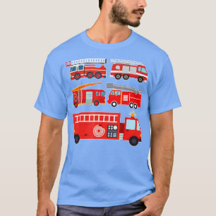 Typer av brandman Lastbil Småbarn Boy Firefighter  T Shirt