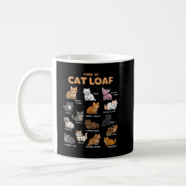 Typer av Cat Loaf Cute Kitten Kawaii Cats Älskare Kaffemugg