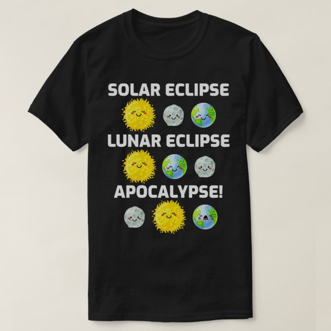 Typer av Eclipse Apocalypse T Shirt (Design framsida)
