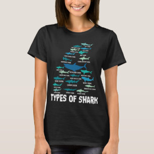 Typer av haj Megalodon Underbar White Nurse Shark T Shirt