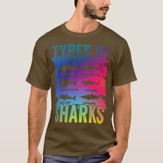 Typer av hajar t shirt
