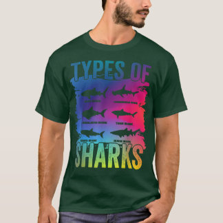 Typer av hajar t shirt