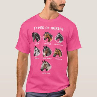 Typer av hästkapplöpningar med häst Land T Shirt