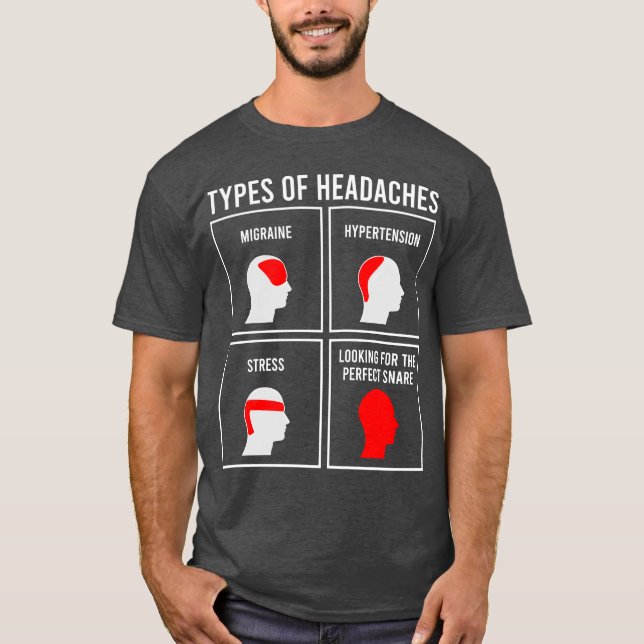 TYPER AV HUVUDVÄRK present T Shirt (Framsida)
