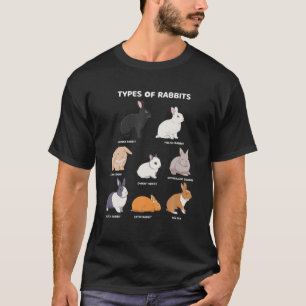 Typer av kaniner Havanna Polska Satin Pet Bunny Br T Shirt