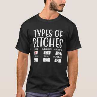Typer Av Kast Baseboll Idrottsutövare Sport Catche T Shirt