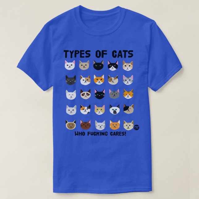 TYPER AV KATTER T SHIRT (Design framsida)