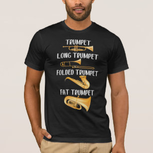 Typer av trumpets Player Music Instrument Musician T Shirt