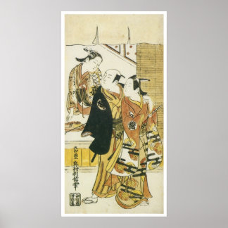 Typer från Kyoto, Edo and Osaké, Toshinobu, 1716 Poster