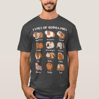 Types of Guinea Pigs Educational Collection Cute C T Shirt