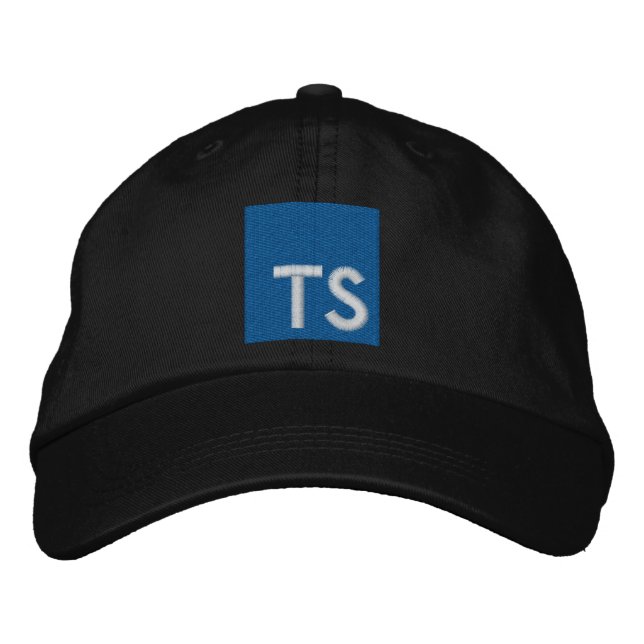 TypeScript-Logotyp Broderad Keps (Framsida)