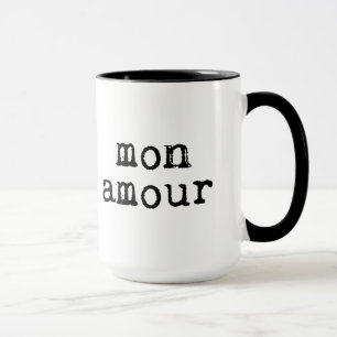 Typeskriftlig Mon Kärlek Mugg