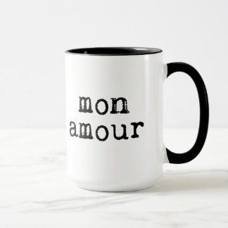 Typeskriftlig Mon Kärlek Mugg