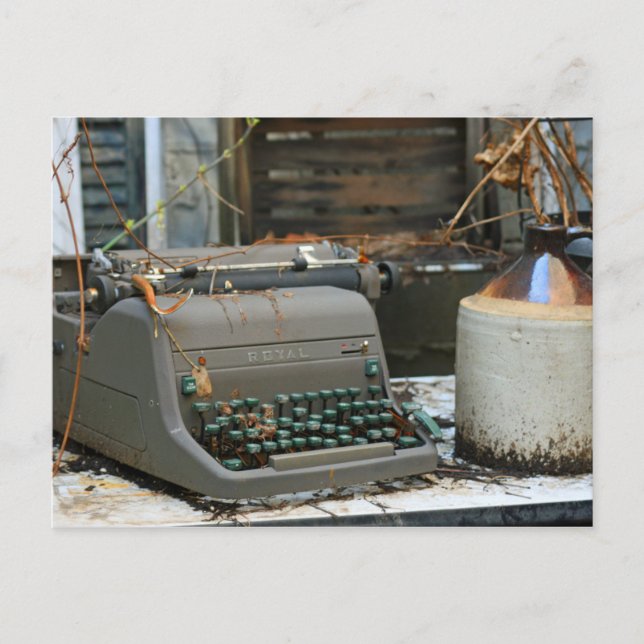 Typewriter Brev Vykort (Framsida)