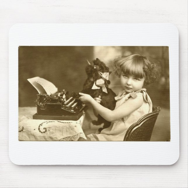 Typewriter girl musmatta (Framsidan)