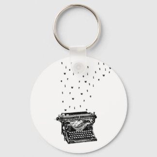 Typewriter-nyckelkedja Nyckelring