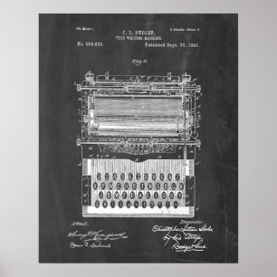 Typewriter-patent Poster