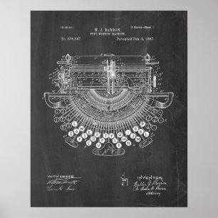 Typewriter-patent Poster