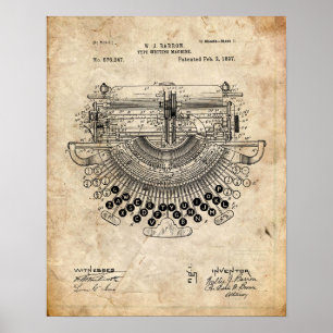 Typewriter-patent Poster