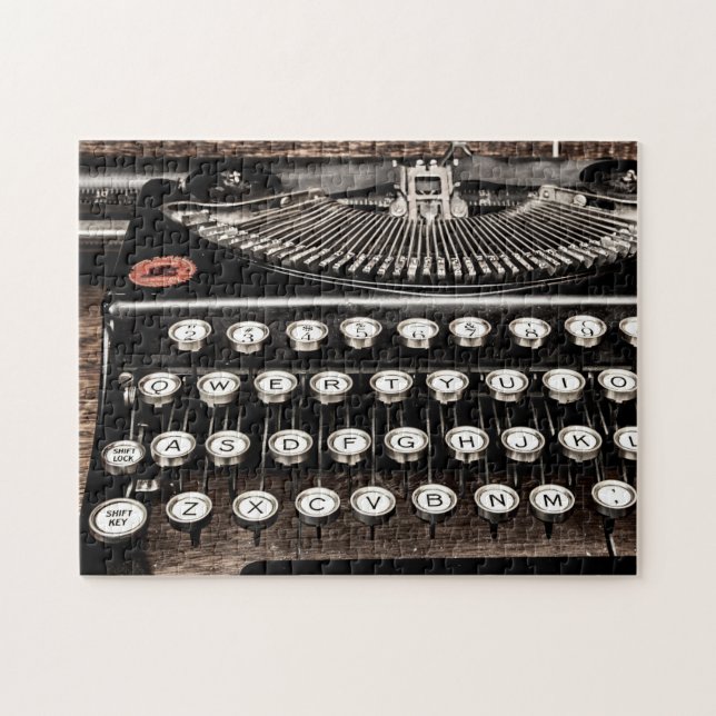 Typewriter Puzzle Pussel (Horisontell)