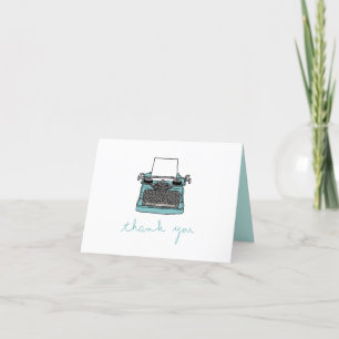 Typewriter Tackkort