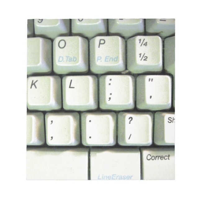 Typewriter Tangentbord Anteckningsblock (Framsida)