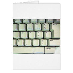 Typewriter Tangentbord Hälsningskort