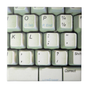 Typewriter Tangentbord Kakelplatta